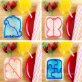 YM Sandwich Cutter And Sealer Plastic Cookie Cutter DIY Kid Uncrustables Sandwich Cutter